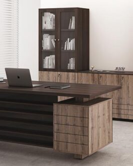 Crystal Office Table & Storage 2